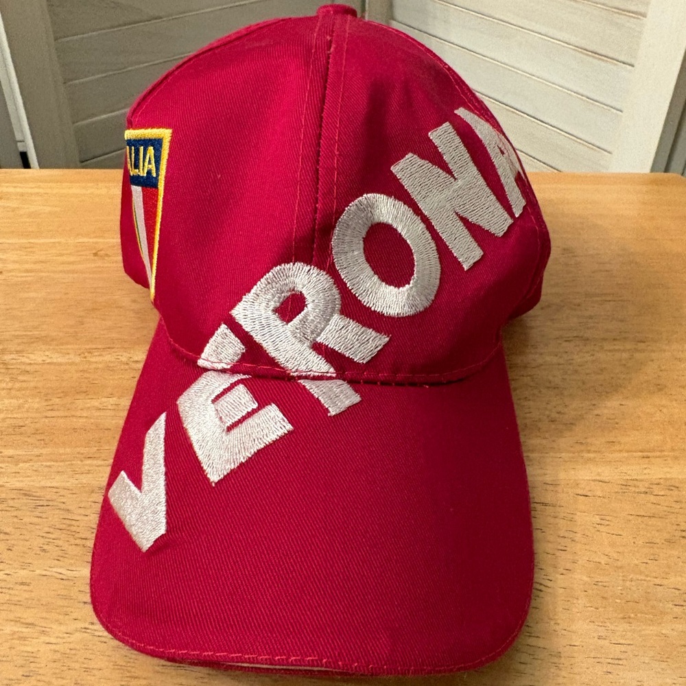 Red Verona Italia Baseball Cap